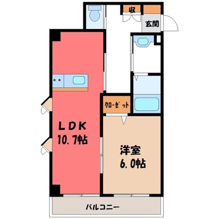 江曽島駅 徒歩15分 2階の物件間取画像